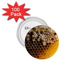Honeycomb With Bees 1.75  Buttons (100 pack) 