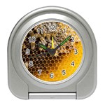 Honeycomb With Bees Travel Alarm Clock