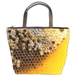 Honeycomb With Bees Bucket Bag