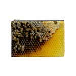 Honeycomb With Bees Cosmetic Bag (Medium)