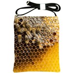 Honeycomb With Bees Shoulder Sling Bag