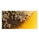 Honeycomb With Bees Satin Shawl