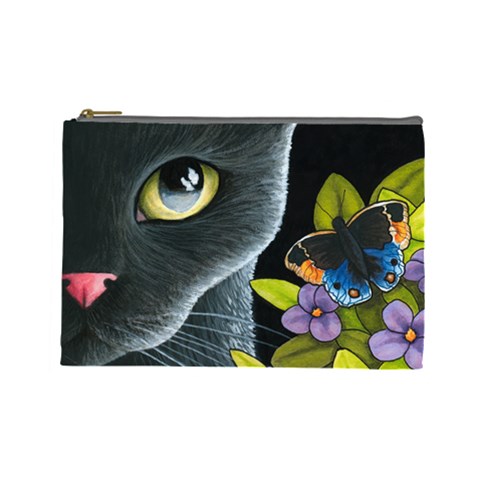 Cat 557 Cosmetic Bag (Large) from UrbanLoad.com Front