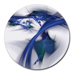 Blue Space 2 Round Mousepad