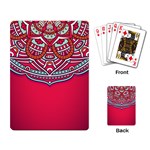Red Mandala Playing Cards Single Design (Rectangle)