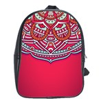 Red Mandala School Bag (Large)