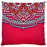 Red Mandala Large Cushion Case (Two Sides)