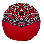 Red Mandala Large 18  Premium Round Cushions