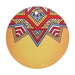 Yellow Mandala Ornament (Round)