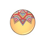 Yellow Mandala Hat Clip Ball Marker