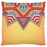 Yellow Mandala Large Cushion Case (Two Sides)