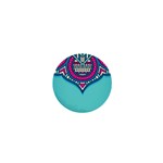 Blue Mandala 1  Mini Buttons