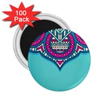 Blue Mandala 2.25  Magnets (100 pack) 