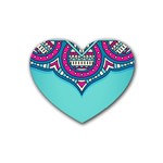 Blue Mandala Heart Coaster (4 pack) 