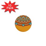 Sunshine Mandala 1  Mini Buttons (10 pack) 