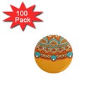 Sunshine Mandala 1  Mini Magnets (100 pack) 