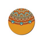 Sunshine Mandala Rubber Coaster (Round) 