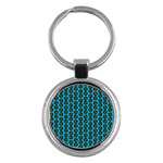 0059 Comic Head Bothered Smiley Pattern Key Chain (Round)