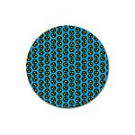 0059 Comic Head Bothered Smiley Pattern Magnet 3  (Round)
