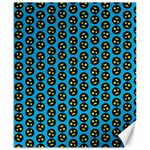 0059 Comic Head Bothered Smiley Pattern Canvas 8  x 10 