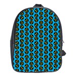 0059 Comic Head Bothered Smiley Pattern School Bag (Large)