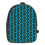 0059 Comic Head Bothered Smiley Pattern School Bag (XL)