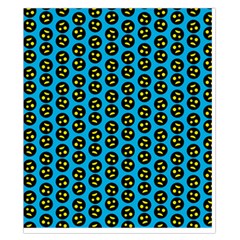 0059 Comic Head Bothered Smiley Pattern Duvet Cover Double Side (California King Size) from UrbanLoad.com Back