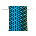 0059 Comic Head Bothered Smiley Pattern Lightweight Drawstring Pouch (L)