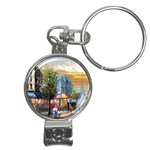 Paris Painting Nail Clippers Key Chain