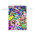 Colorful paint texture                                                Lightweight Drawstring Pouch (L)