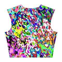 Colorful paint texture                                                    Cotton Crop Top from UrbanLoad.com Back