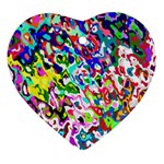 Colorful paint texture                                                    Ornament (Heart)