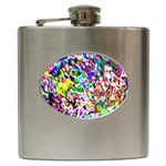 Colorful paint texture                                                    Hip Flask (6 oz)