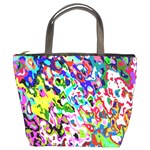 Colorful paint texture                                                    Bucket Bag