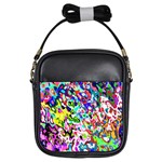 Colorful paint texture                                                    Girls Sling Bag
