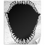 Shark Jaws Canvas 8  x 10 