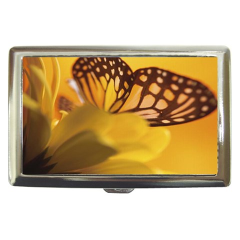yellow butterfly flower Cigarette Money Case from UrbanLoad.com Front