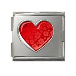 heart003_red Mega Link Heart Italian Charm (18mm)