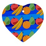 Fruit Texture Wave Fruits Ornament (Heart)