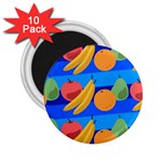 Fruit Texture Wave Fruits 2.25  Magnets (10 pack) 