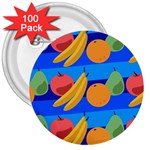 Fruit Texture Wave Fruits 3  Buttons (100 pack) 