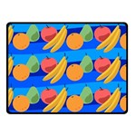 Fruit Texture Wave Fruits Double Sided Fleece Blanket (Small) 