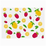 Strawberry Lemons Fruit Large Glasses Cloth (2 Sides)
