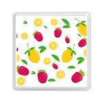 Strawberry Lemons Fruit Memory Card Reader (Square)