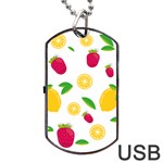 Strawberry Lemons Fruit Dog Tag USB Flash (One Side)