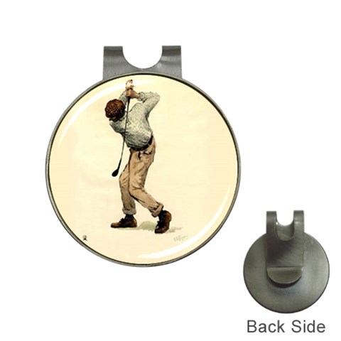 oldtime golfman Golf Ball Marker Hat Clip from UrbanLoad.com Front