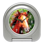 horses Travel Alarm Clock