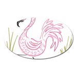 Pink Flamingo Magnet (Oval)