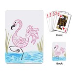Pink Flamingo Playing Cards Single Design