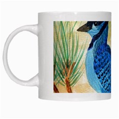 Blue Jay White Mug from UrbanLoad.com Left